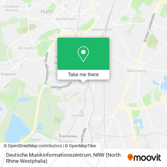 Карта Deutsche Musikinformationszentrum