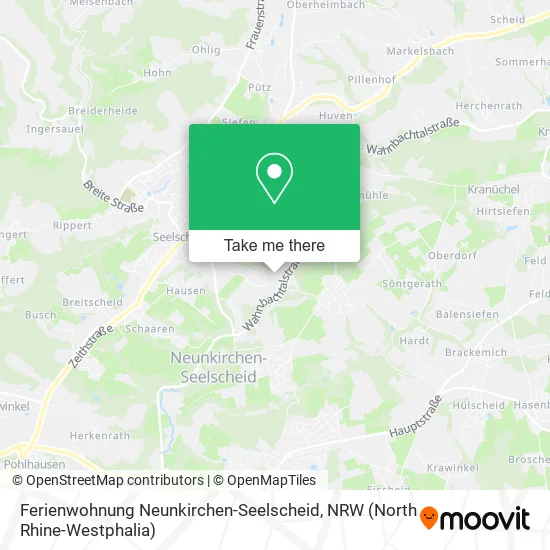 Карта Ferienwohnung Neunkirchen-Seelscheid