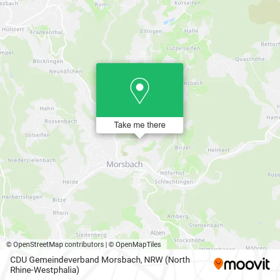 Карта CDU Gemeindeverband Morsbach