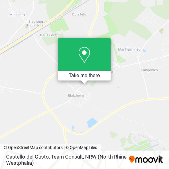 Castello del Gusto, Team Consult map