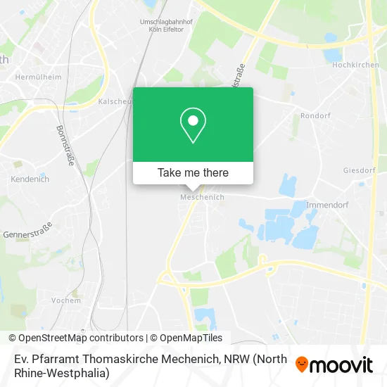 Карта Ev. Pfarramt Thomaskirche Mechenich