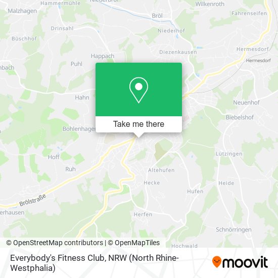 Everybody's Fitness Club map