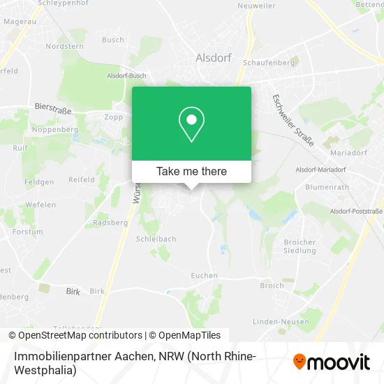 Карта Immobilienpartner Aachen