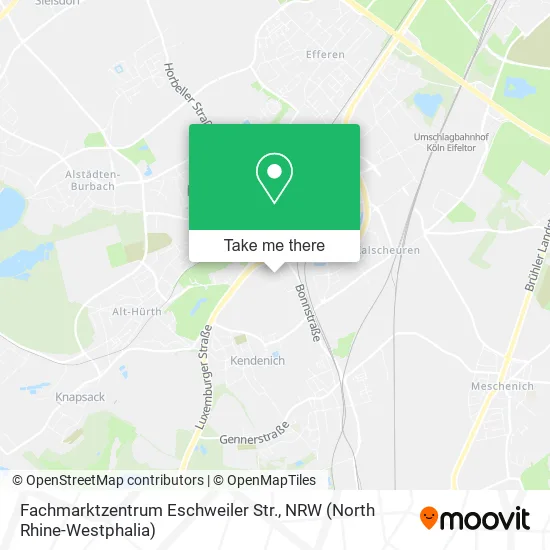 Карта Fachmarktzentrum Eschweiler Str.