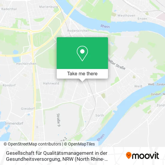 Карта Gesellschaft für Qualitätsmanagement in der Gesundheitsversorgung