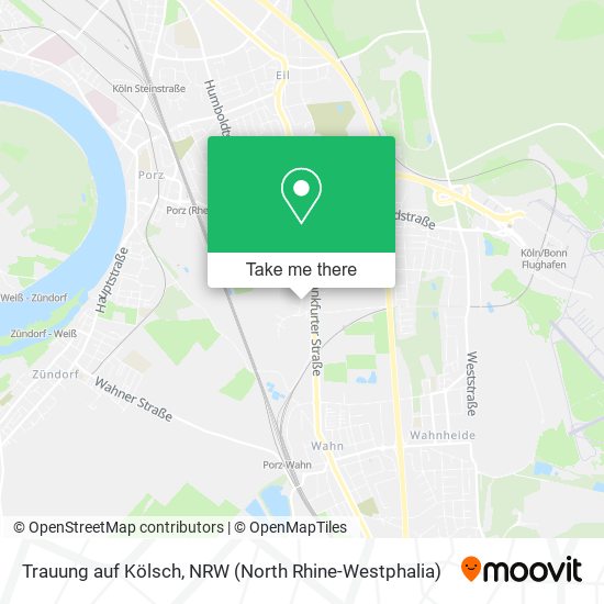 Trauung auf Kölsch map