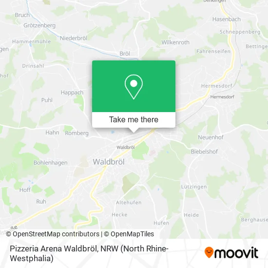 Карта Pizzeria Arena Waldbröl