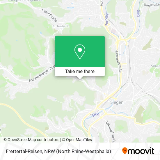 Карта Frettertal-Reisen