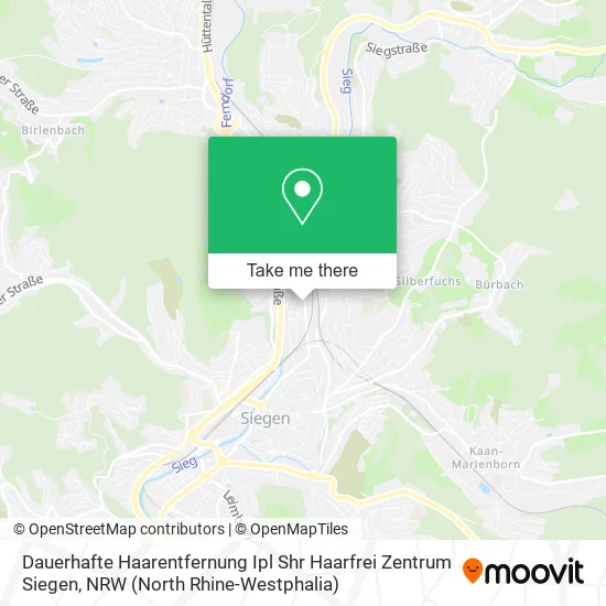 Карта Dauerhafte Haarentfernung Ipl Shr Haarfrei Zentrum Siegen