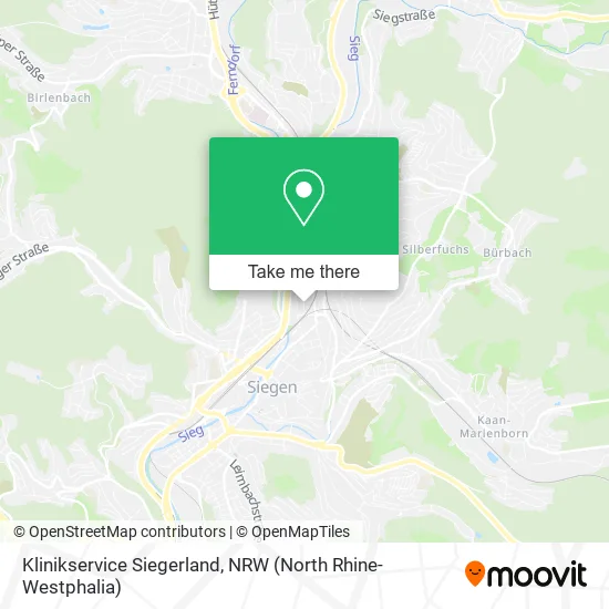Карта Klinikservice Siegerland