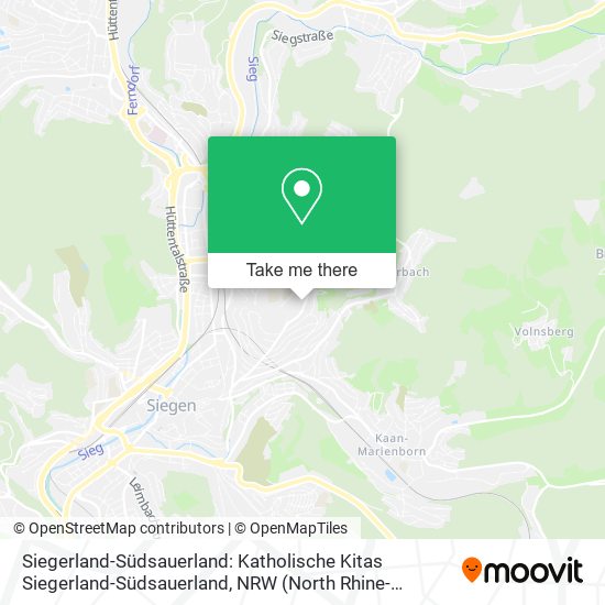Siegerland-Südsauerland: Katholische Kitas Siegerland-Südsauerland map