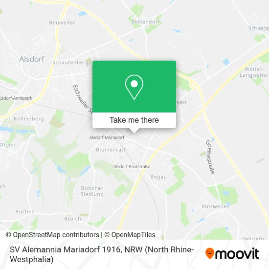 SV Alemannia Mariadorf 1916 map