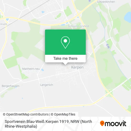 Sportverein Blau-Weiß Kerpen 1919 map