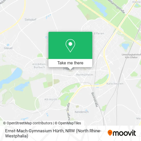 Карта Ernst-Mach-Gymnasium Hürth