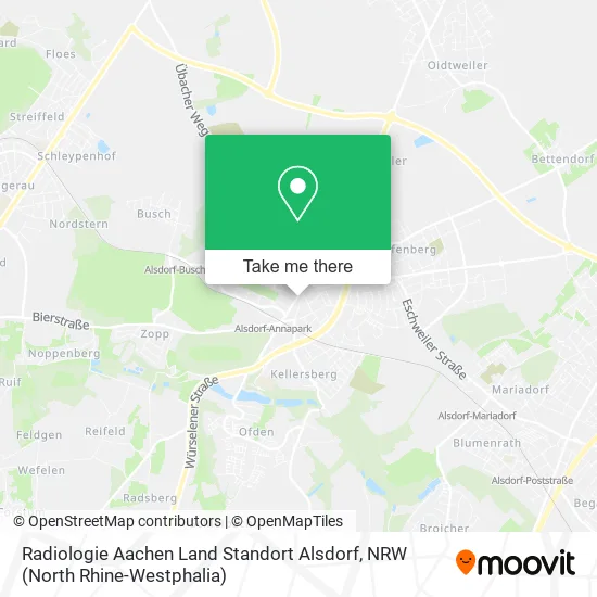 Radiologie Aachen Land Standort Alsdorf map