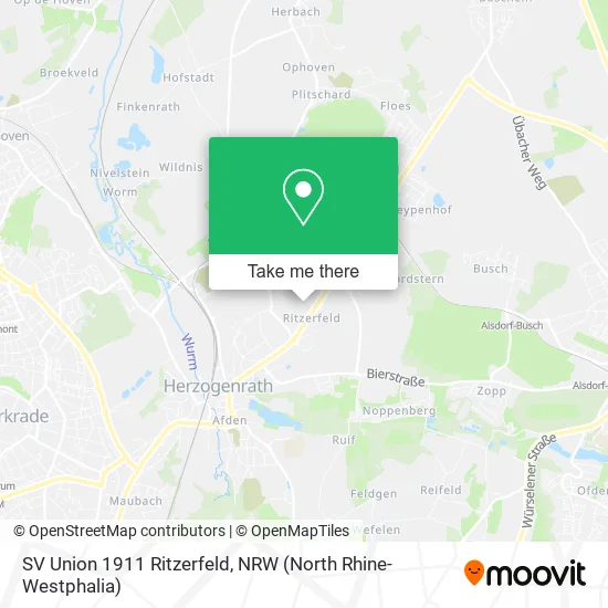 Карта SV Union 1911 Ritzerfeld