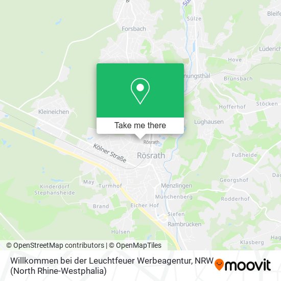 Willkommen bei der Leuchtfeuer Werbeagentur map