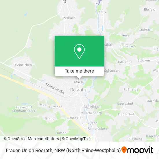 Карта Frauen Union Rösrath