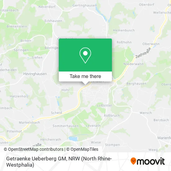 Карта Getraenke Ueberberg GM