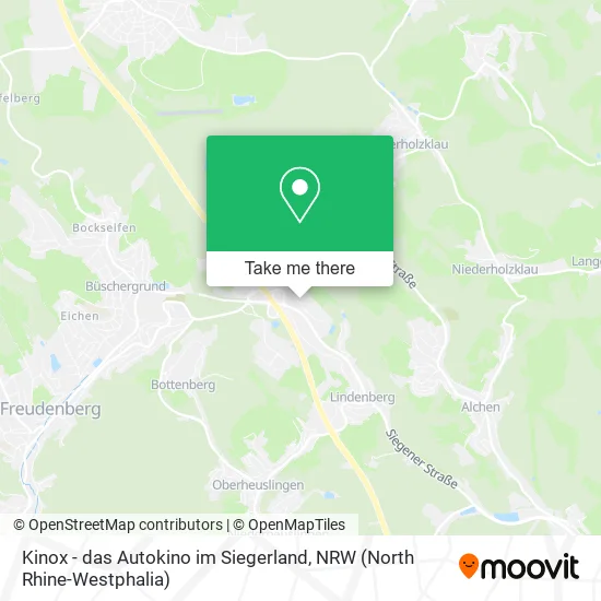 Карта Kinox - das Autokino im Siegerland