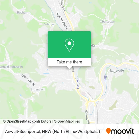 Карта Anwalt-Suchportal