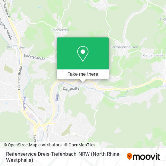 Reifenservice Dreis-Tiefenbach map