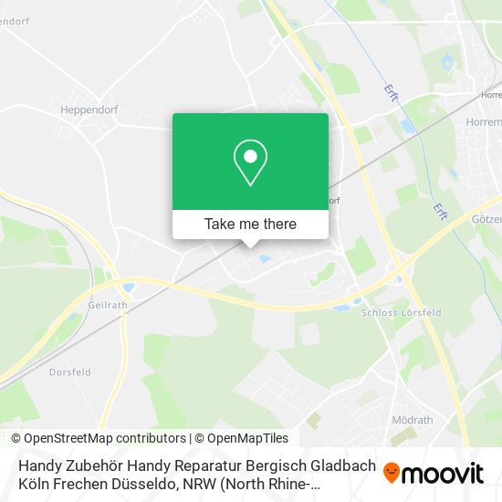 Карта Handy Zubehör Handy Reparatur Bergisch Gladbach Köln Frechen Düsseldo