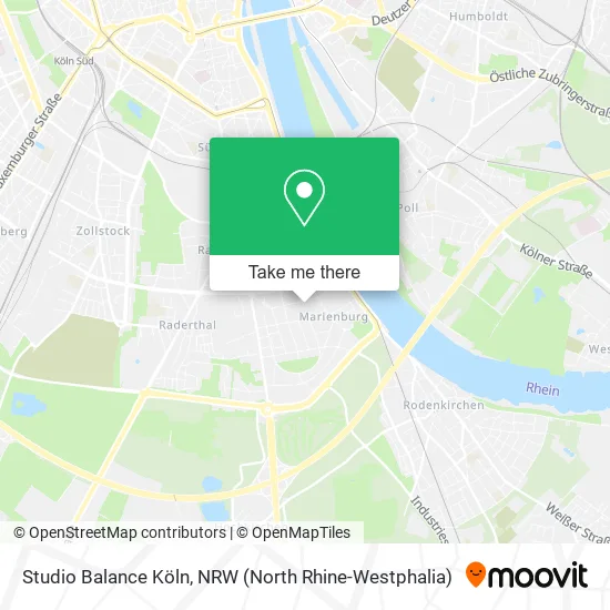 Карта Studio Balance Köln
