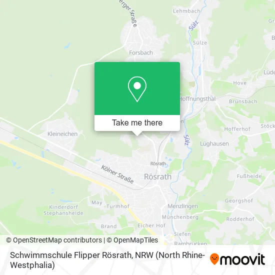 Карта Schwimmschule Flipper Rösrath