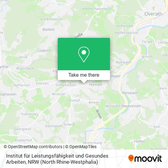Institut für Leistungsfähigkeit und Gesundes Arbeiten map