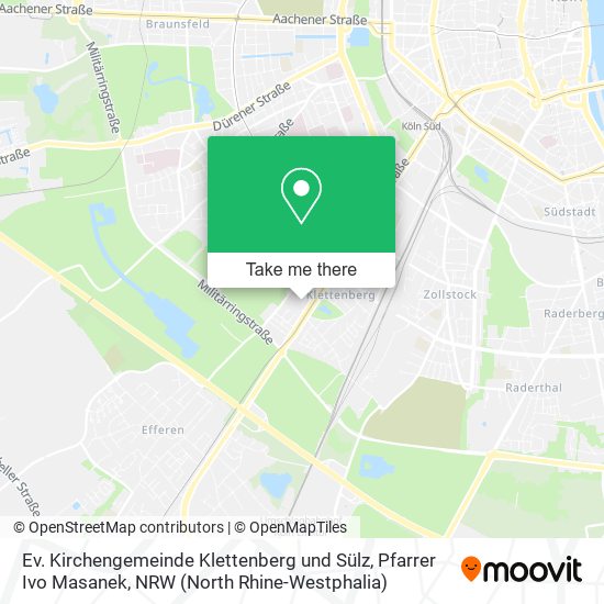 Ev. Kirchengemeinde Klettenberg und Sülz, Pfarrer Ivo Masanek map