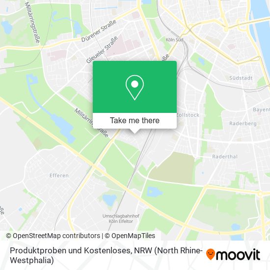 Produktproben und Kostenloses map