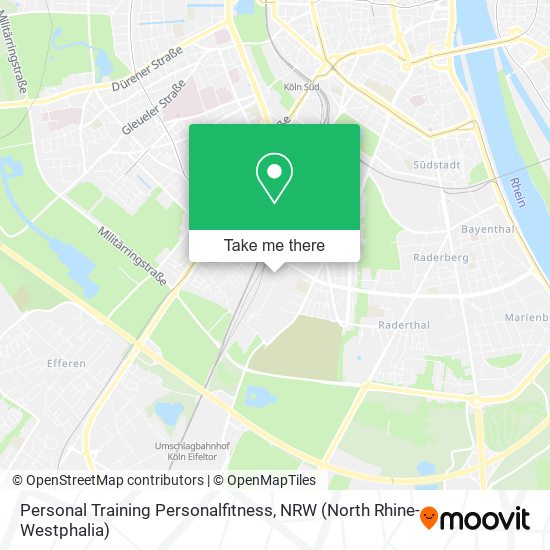 Personal Training Personalfitness map