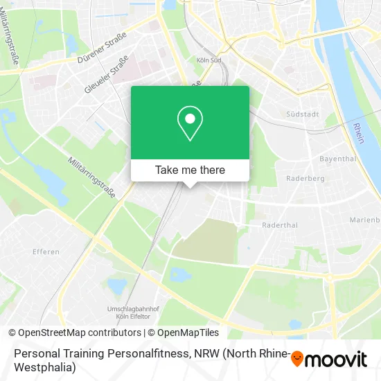 Карта Personal Training Personalfitness