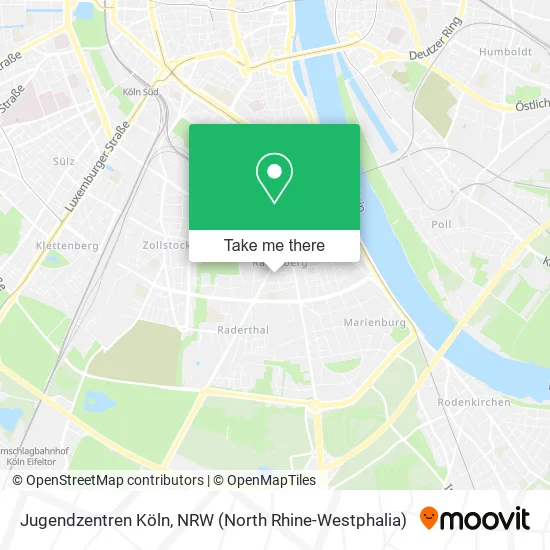 Карта Jugendzentren Köln