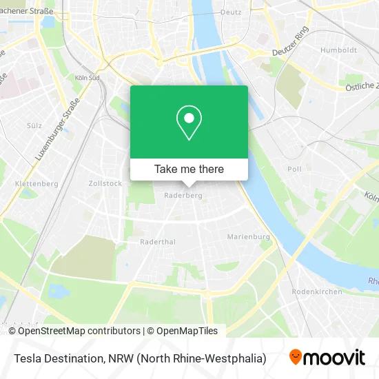 Карта Tesla Destination