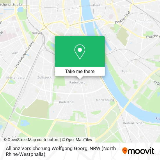 Карта Allianz Versicherung Wolfgang Georg