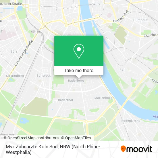 Карта Mvz Zahnärzte Köln Süd