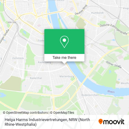 Helga Harms Industrievertretungen map