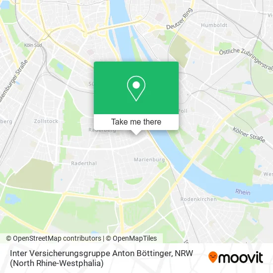 Карта Inter Versicherungsgruppe Anton Böttinger