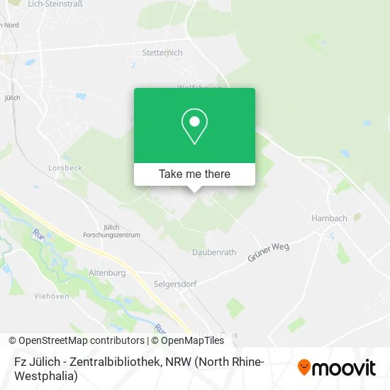 Карта Fz Jülich - Zentralbibliothek