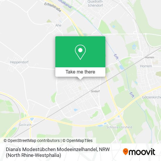 Карта Diana's Modestübchen Modeeinzelhandel
