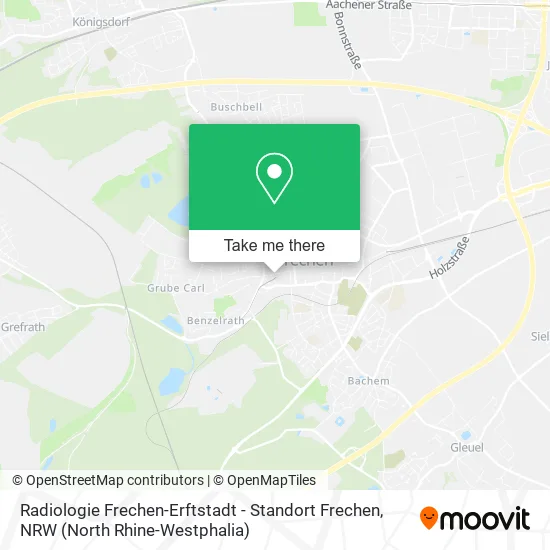 Карта Radiologie Frechen-Erftstadt - Standort Frechen