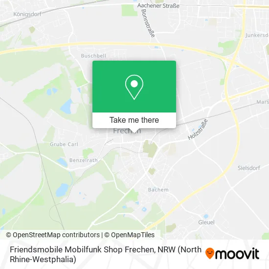 Карта Friendsmobile Mobilfunk Shop Frechen