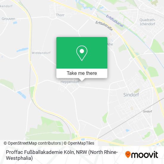 Карта Proffac Fußballakademie Köln