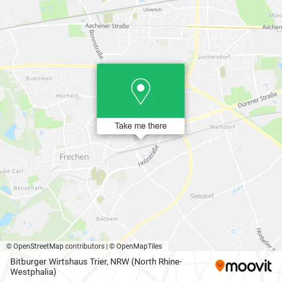 Карта Bitburger Wirtshaus Trier