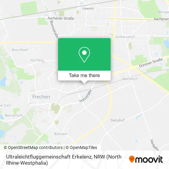 Карта Ultraleichtfluggemeinschaft Erkelenz