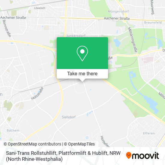 Sani-Trans Rollstuhllift, Plattformlift & Hublift map