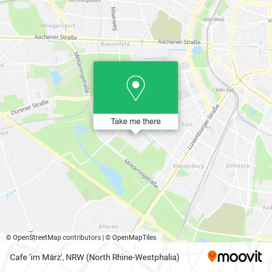 Карта Cafe 'im März'