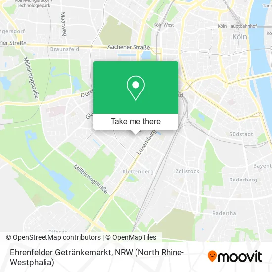 Карта Ehrenfelder Getränkemarkt